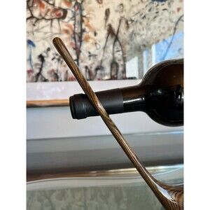 Wood Golf Club Balancing Wine Bottle Holder Stand Solid‎ Hardwood Perfect Gift